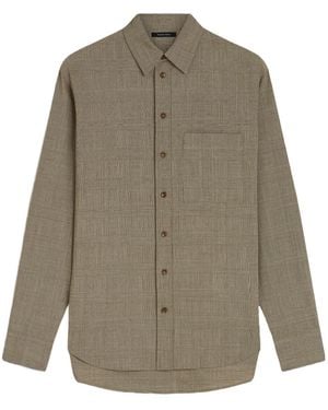 Phoebe Philo Checked Long-Sleeve Shirt - Green