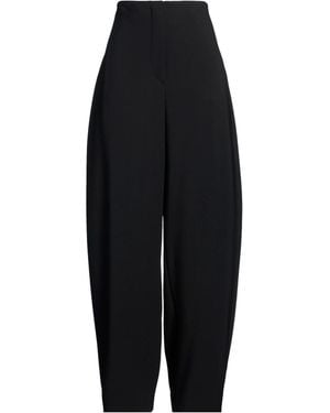 Sportmax Plain Color Casual Pants - Black