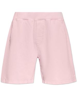 DSquared² Logo Detailed Knee-Length Shorts - Pink