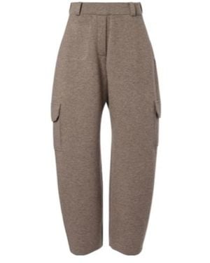 Lisa Yang Cashmere Cargo Pants - Gray