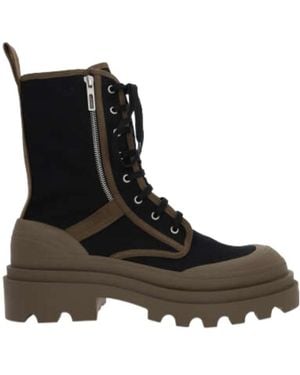 Bottega Veneta Trek Lace-Up Boots - Black