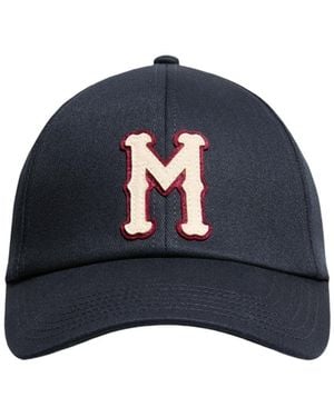 Moncler Cotton Gabardine Baseball Cap - Blue