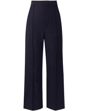 Carven Wool Flared Trousers - Blue