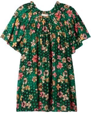 Ulla Johnson Printed Mini Dress - Green