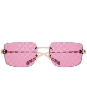 Gucci Metal Sunglasses - Pink