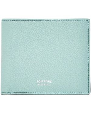 Tom Ford Leather Bifold Wallet - Blue