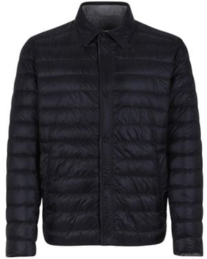 Herno Quilted Shirt Down Jacket - Blue