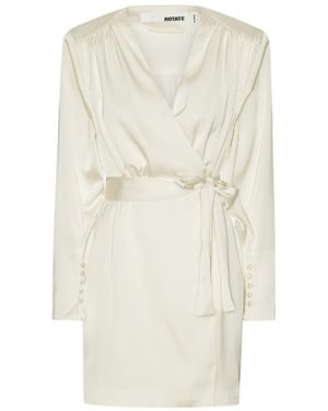 ROTATE BIRGER CHRISTENSEN Samantha Mini Wrap Dress - White