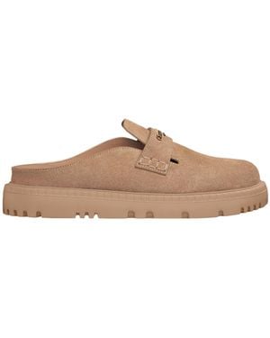 Dior Christian Boy Slip-On Mules - Brown