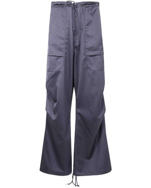 Entire studios Drawstring Cargo-Pocket Trousers - Blue