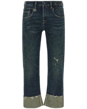 R13 Turn Up Jeans - Blue