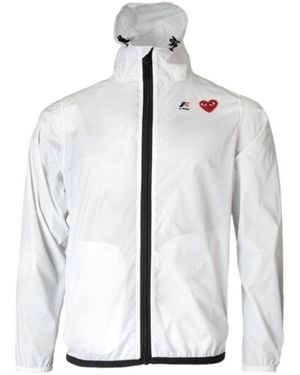 COMME DES GARÇONS PLAY Logo Casual Jacket - White
