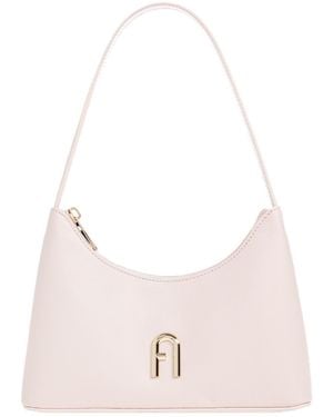 Furla Diamante Logo Plaque Mini Shoulder Bag - Pink