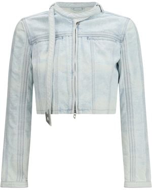 DIESEL De-Saphix-Fsi Cropped Denim Jacket - Blue