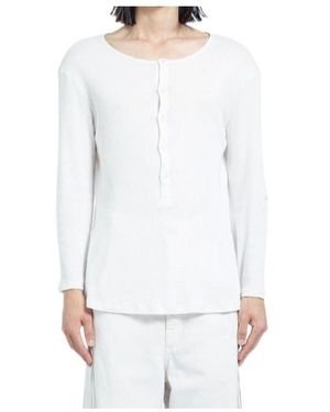 Ann Demeulemeester Ribbed T-Shirt - White