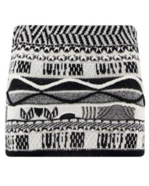 Laneus Jacquard Mini Skirt - Black