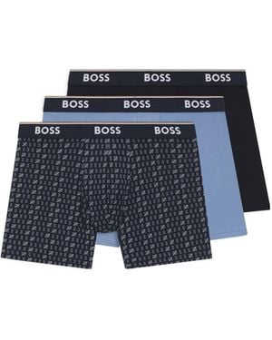 BOSS 3 Pack Boxer Briefs - Blue