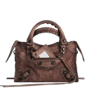 Balenciaga Le City Mini Shoulder Bag - Brown
