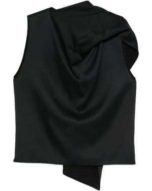 KHAITE Draped Top - Black