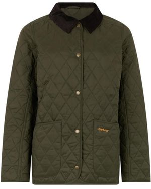 Barbour Annandale Quilted Corduroy-Collar Jacket - Green