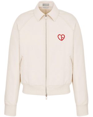 Dior Homme Zip-Up Long-Sleeved Jacket - White