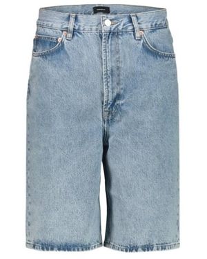 Wardrobe NYC Denim Low Rise Short - Blue