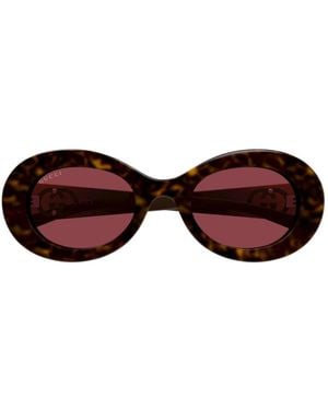 Gucci Round-Frame Sunglasses - Purple