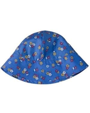 Miu Miu Poplin Bucket Hat - Blue