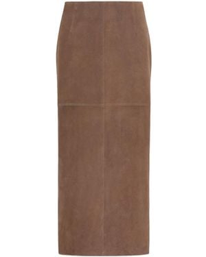 Weekend by Maxmara Suede Skirt - Brown