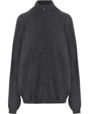 Frankie Shop High-Neck Ribbed Jacket - Blue
