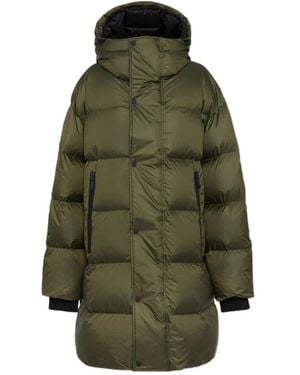 DSquared² Long Sleeved Hooded Down Coat - Green