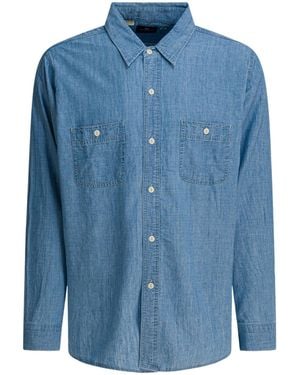 Levi's French Collar Denim Shirt - Blue
