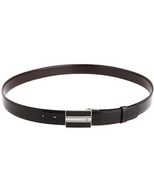 Montblanc Rectangular-Buckle Belt - White