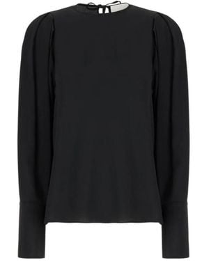 Erika Cavallini Semi Couture Silk Blouse - Black