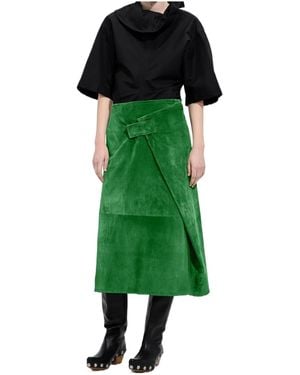 Bottega Veneta Zipper Skirt - Green