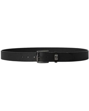 Fendi Leather Belt - White