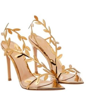 Gianvito Rossi Transparent Splicing High Heels - Metallic