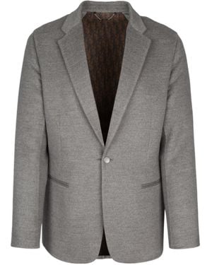 Dior Single-Breasted Blazer - Grey