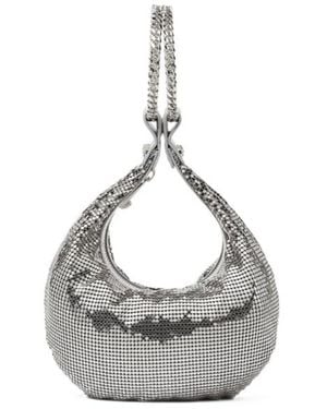 Versace Chain-Linked Mesh Clutch Bag - Metallic