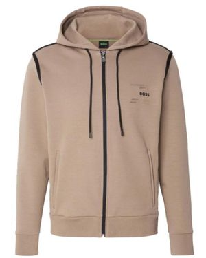 BOSS Zip-Up Hoodie - Brown