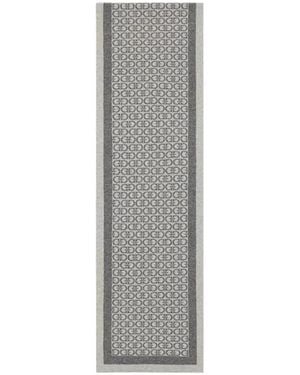 Ferragamo Logo Knit Scarf - Grey