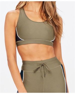 The Upside Track Georgia Racerback Sports Bra - Green