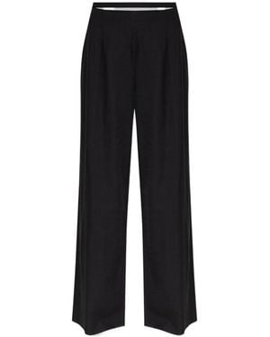 Cult Gaia Tasha High-Waist Cut-Out Wide-Leg Pants - Black