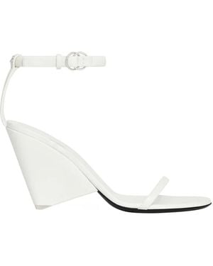 Courreges Oblique Sandals - White