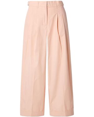Proenza Schouler Kyle Pleated Wide-Leg Casual Pants - Pink