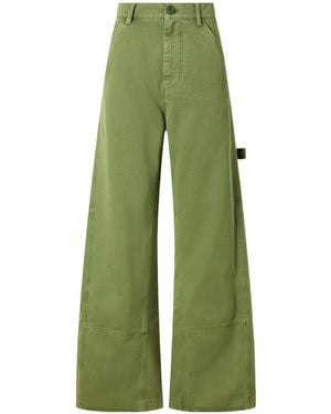 Marni High-Waisted Casual Trousers - Green