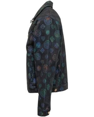 CASABLANCA Printed Cotton Jacket - Blue