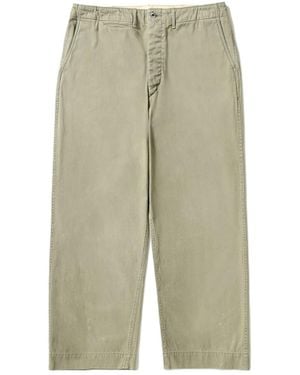 A.PRESSE Retro Casual Trousers - Green