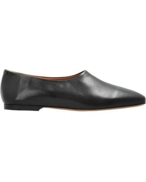 Jil Sander Square-Toe Ballet Flats - Black