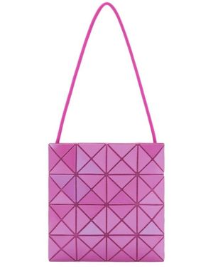 Issey Miyake Lucent One-Tone Geometric Shoulder Bag - Purple